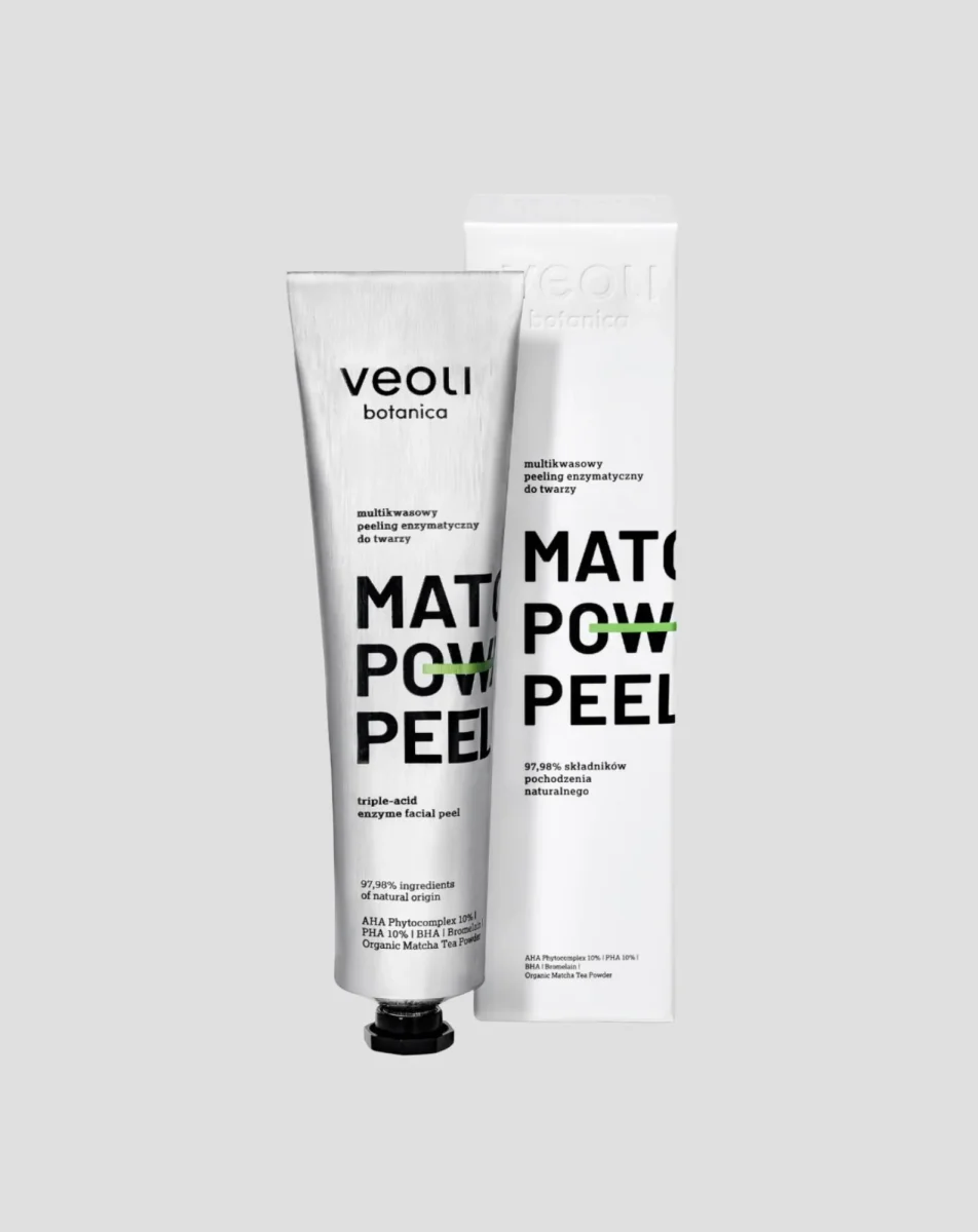Entsymaattinen kuorinta AHA 10%, PHA 10%, BHA Matcha power peel Veoli Botanica - Image 2