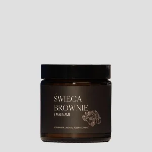 Vegaaninen vadelma-brownie-tuoksuinen vadelmakynttilä 120 ml MgLife
