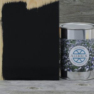 Allbäck pellavaöljymaali Musta 1 l