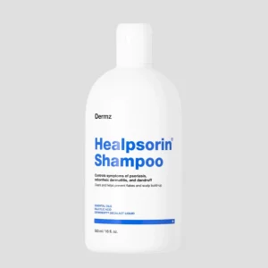 Psoriaasin ja seborrooisen ihottuman shampoo Healpsorin Shampoo Dermz