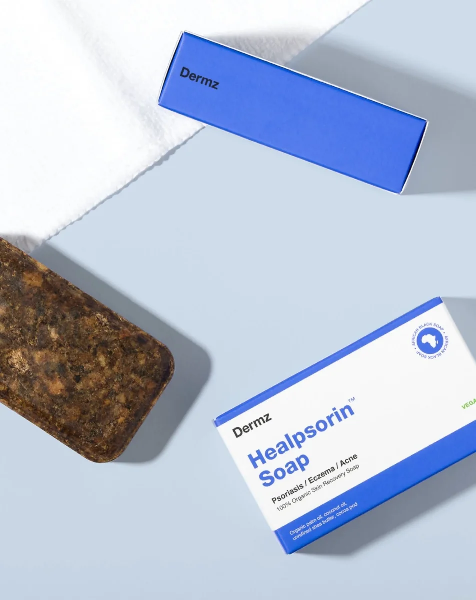 Afrikkalainen musta saippua akneen, psoriaasiin ja ekseemaan Healpsorin Dermz - Image 3