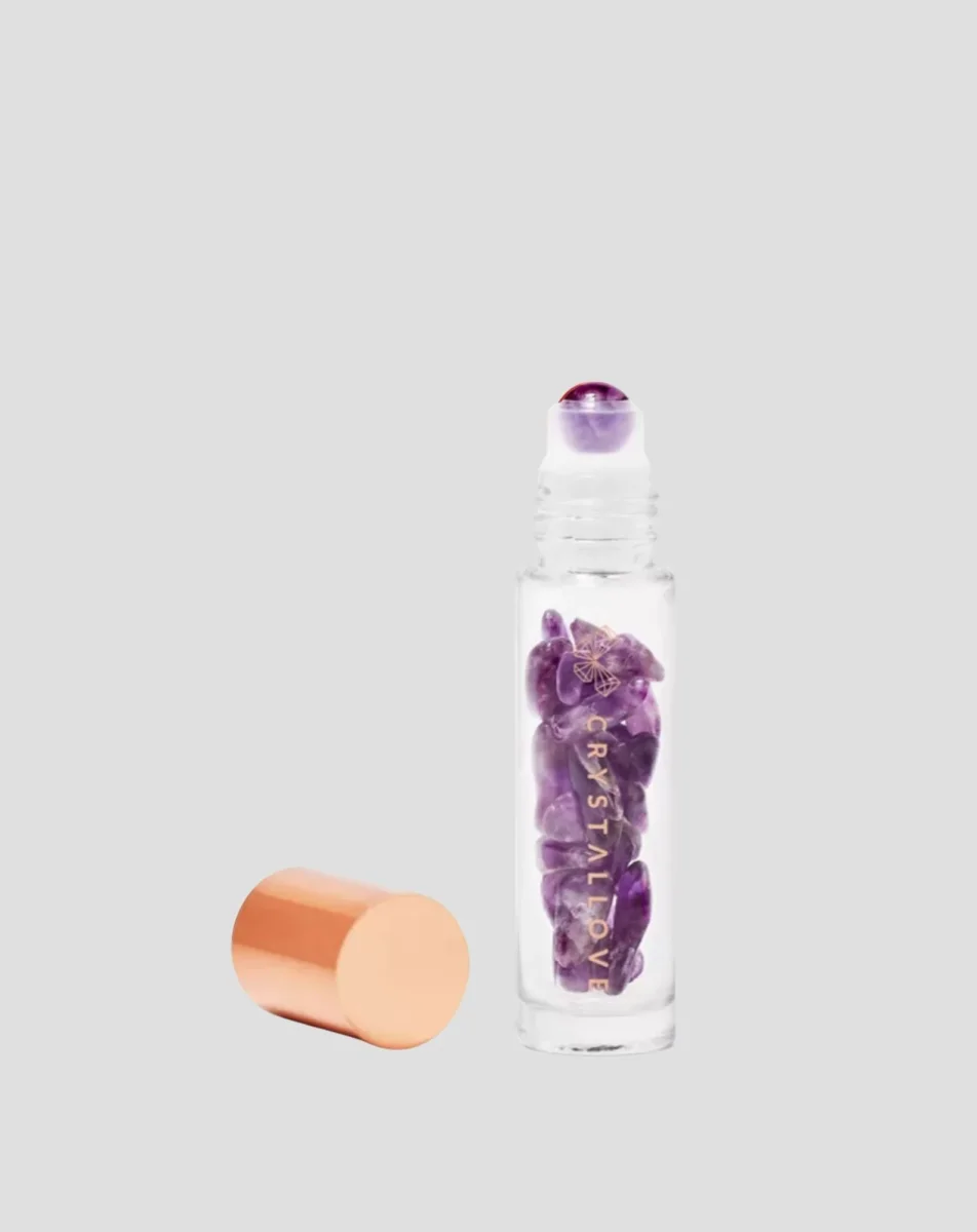 Öljypullo kristalleilla - ametisti Crystallove Crystallove