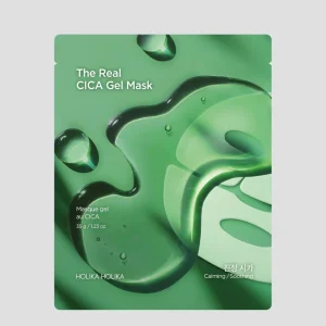 Hydrogeeli koko yön syvästi rauhoittava naamio The Real Gel Mask Cica Holika Holika Holika