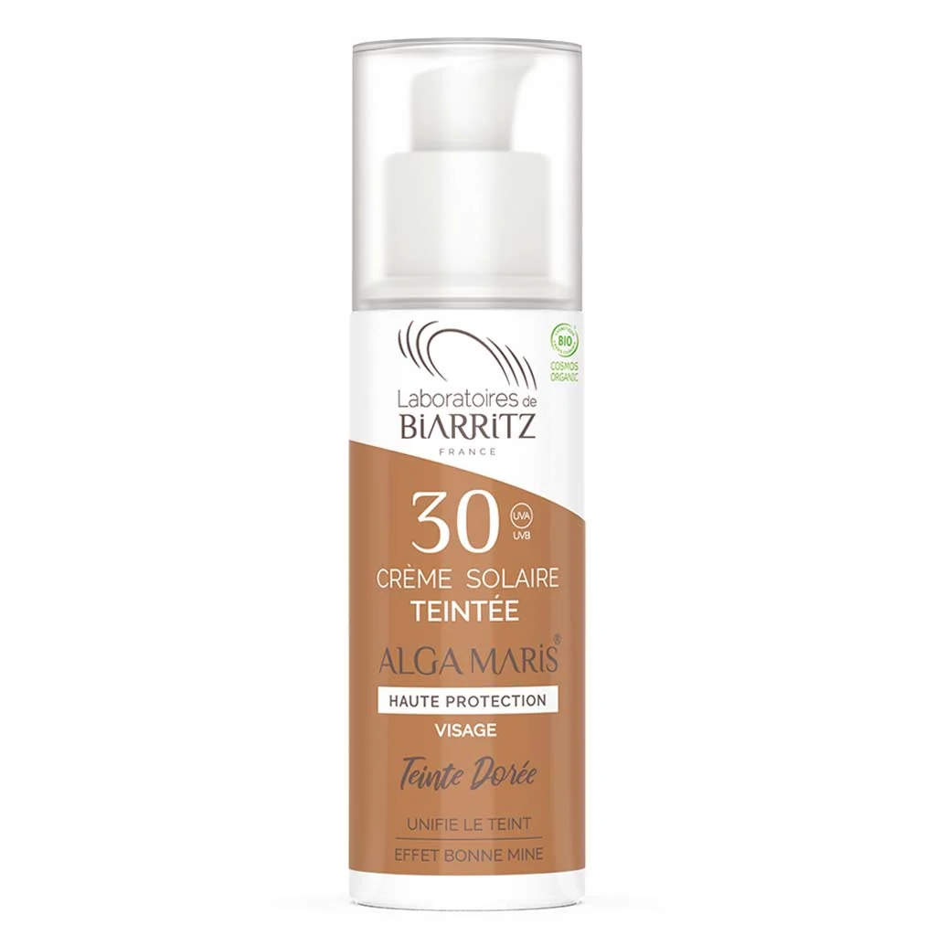 Alga Maris sävyttävä aurinkovoide kasvoille SPF30 50ml - Golden