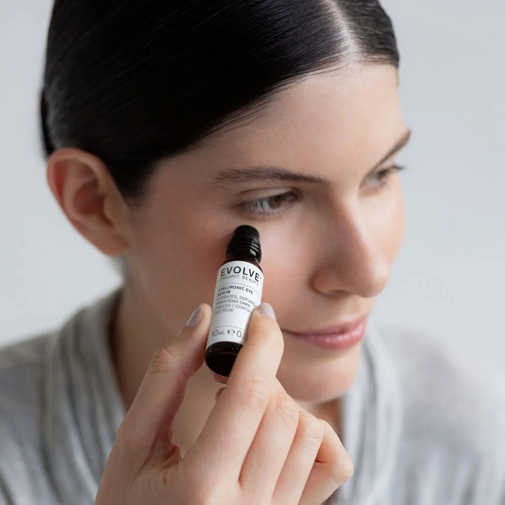 Evolve Organic Beauty Hyaluronic Eye Serum Hyaluronihappo Silmänympärysseerumi 10ml - Image 3
