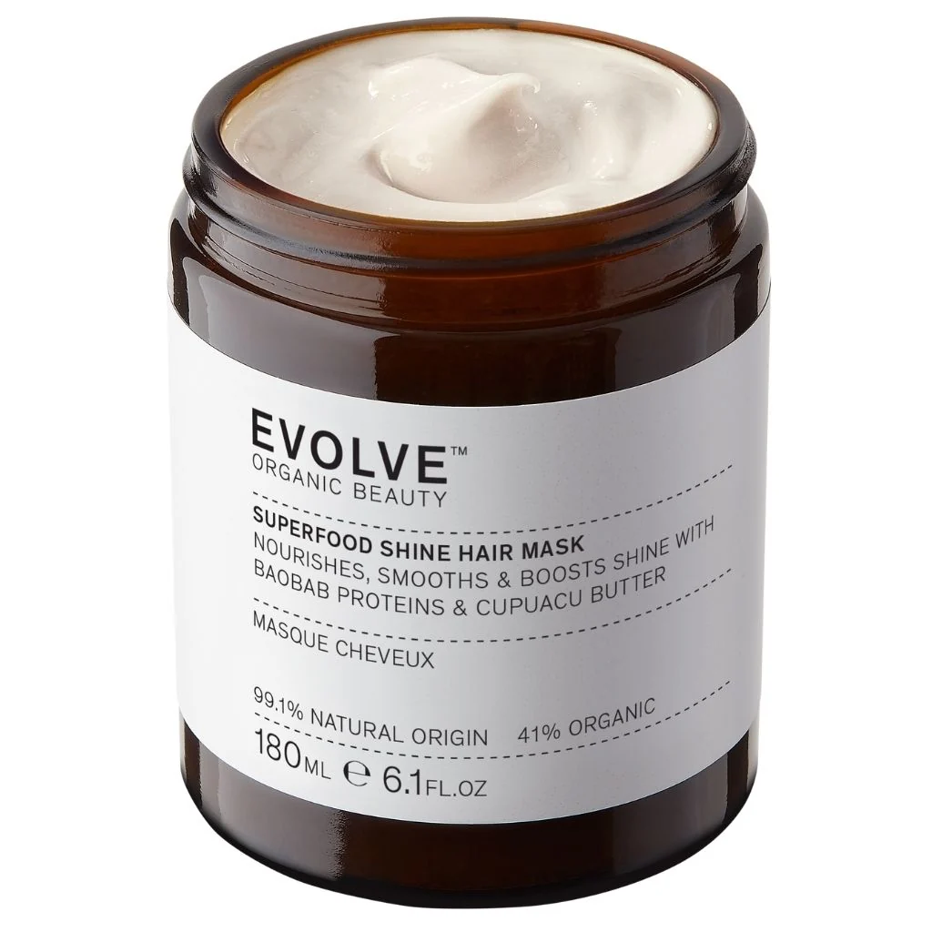 Evolve Organic Beauty Superfood Shine Hair Mask Hiusnaamio 180ml - Image 3
