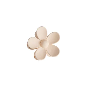 Iso kukkaklipsi vaalea beige