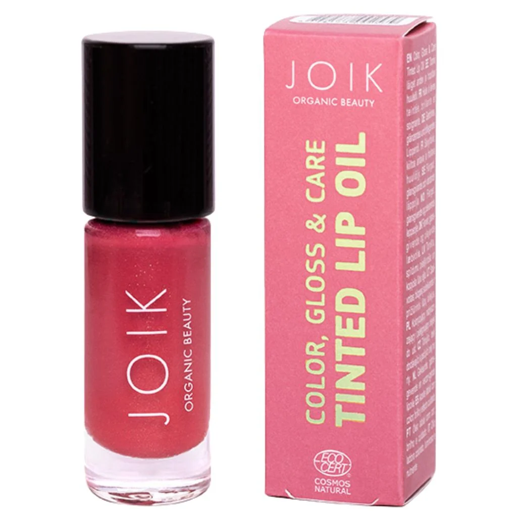 JOIK Organic Colour, Gloss & Care Lip Oil Sävyttävä Huuliöljy 4,5ml - 09 Juicy Pink - Image 2