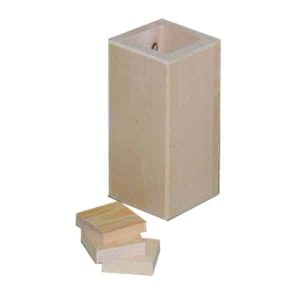 Korotuspala puinen 5cm sängynjaloille hinta per kpl