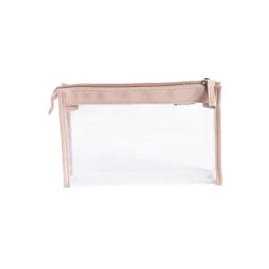 Kosmetiikkalaukku kirkas/beige, TPU