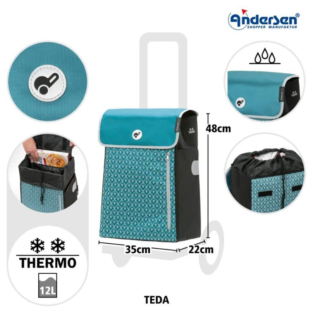 Ostoskärry Andersen Alu Star Shopper Teda - Image 4