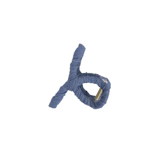 Punottu hiussolki 8 cm farkku