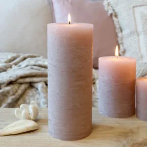 Pilarikynttilä Dusty rose  25cm