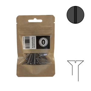 Puuruuvi, TFS 5 × ¾” (3 × 20 × 6 mm), teräs, uppokanta, 20 kpl