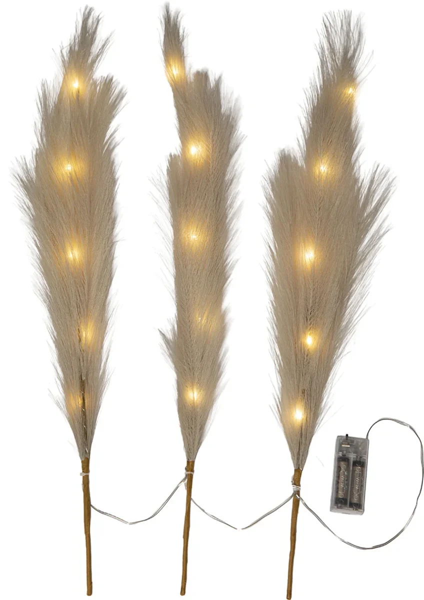 Plumes led-koristeoksat 65cm valkoinen - Image 3