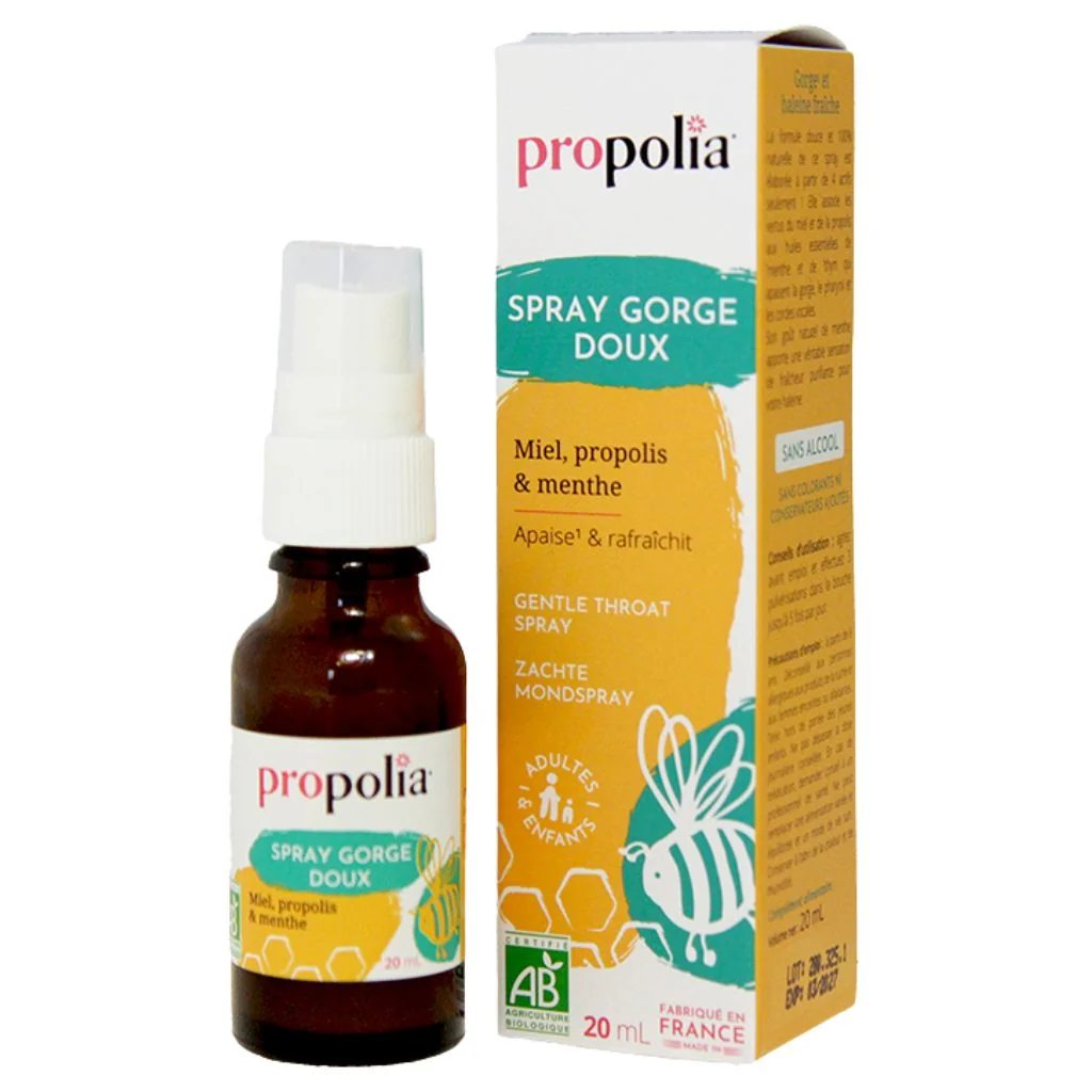 Outlet Propolia Refreshing Organic Oral Spray Raikastava Luomu suusuihke Propolis & Minttu, Lisäravinne - Image 2