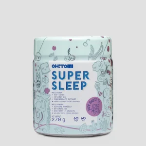 Melatoniini-unihyytelö vitamiineilla lapsille ja aikuisille kirsikka Super Sleep Oh!Tomi 60 kpl.