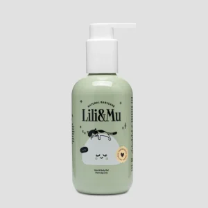 Vauvan shampoo kylpygeeli sopii vauvoille 1. päivästä alkaen Lili&Mu