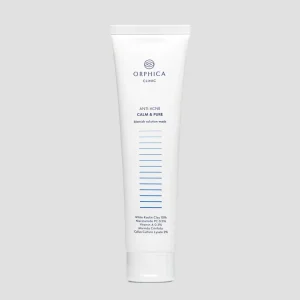 Puhdistava ja uudistava naamio akneiholle, valkoisella savella Anti-Acne Orphica Clinic 100 ml